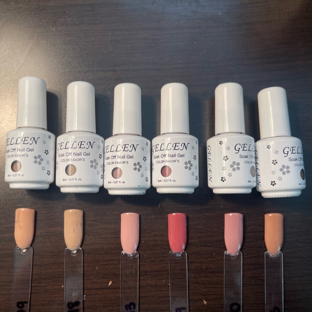 Nude Gellen Gel Nail Polish Bundle!!